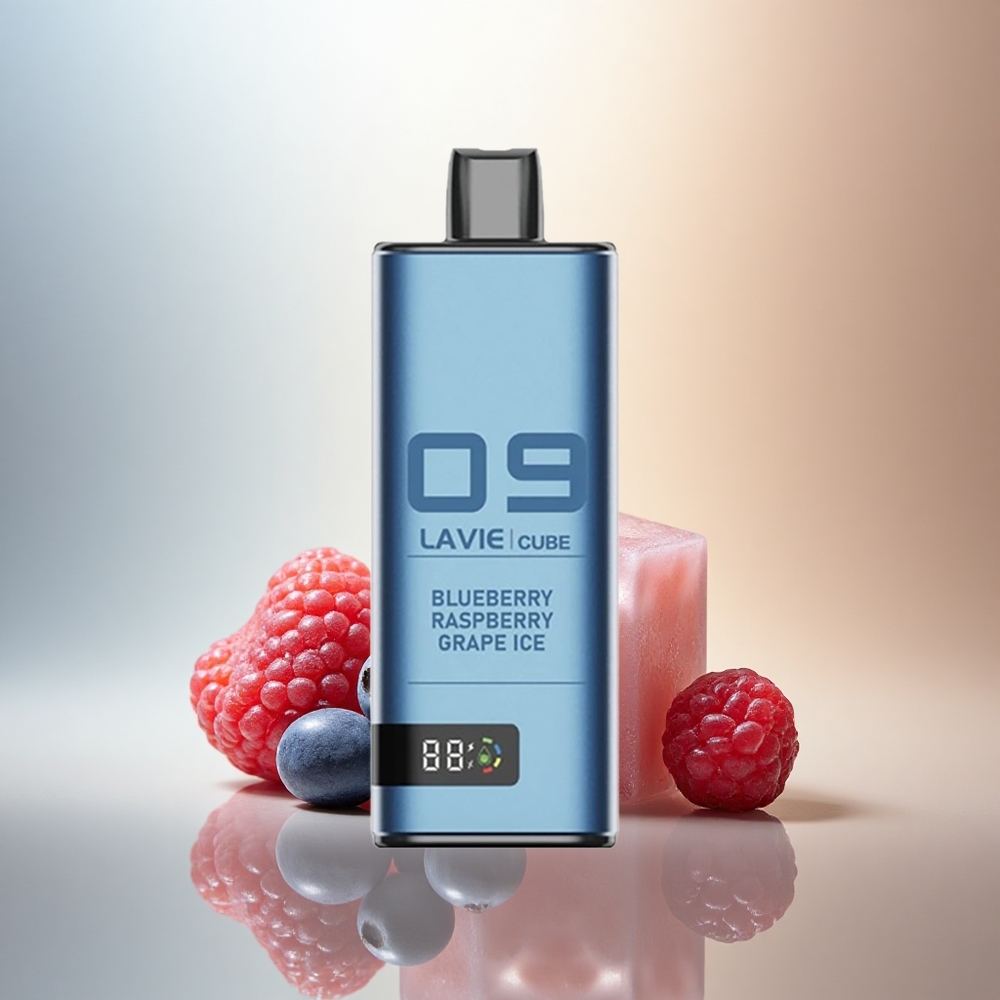 Lavie Cube 20000 Puffs Blåbär Hallon Druva Is 28ML 5% Nicotin 600mAh
