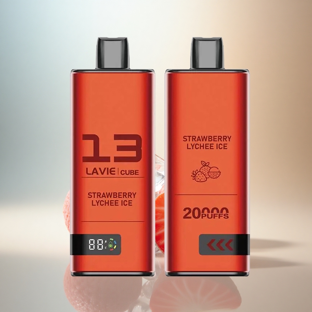 Lavie Cube 20000 Puffs Jordgubb Lychee Is 5% Nikotin 600mAh