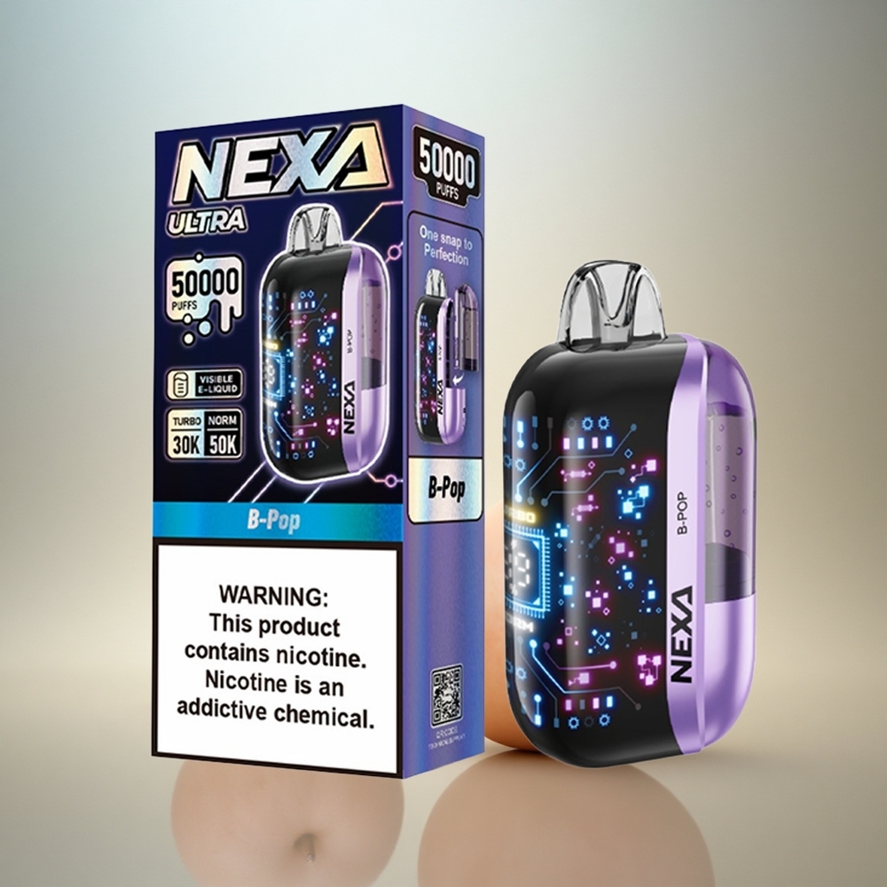 NEXA Ultra 50000 Puffs B-Pop Svensk 20ml 5% Nikotin 800mAh