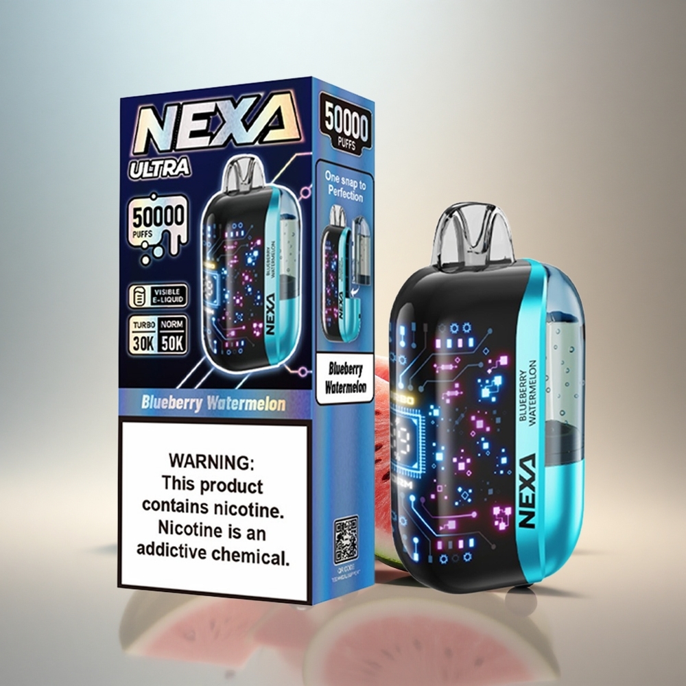 NEXA Ultra 50000 Puffs Blåbär Vattenmelon 20ml 800mAh 5% Nikotin
