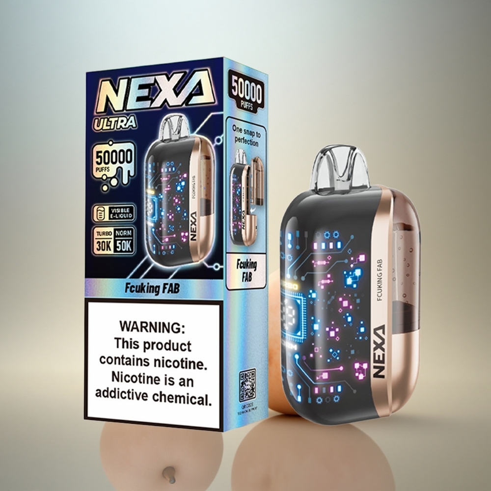 NEXA Ultra 50000 Puffs Fcuking Fab Svensk 20ml 5% Nikotin 800mAh
