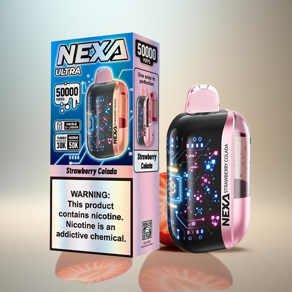 NEXA Ultra 50000 Puffs Jordgubbs Colada 20ml 800mAh 5% Nikotin