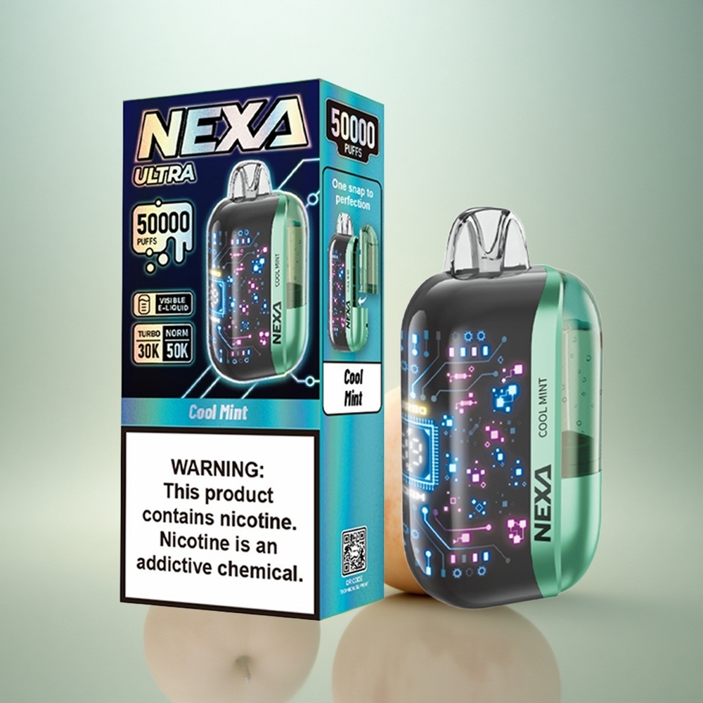 NEXA Ultra 50000 Puffs Kallmynta 20ml 5% Nikotin 800mAh