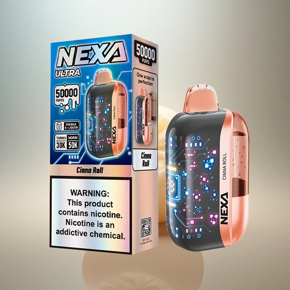 NEXA Ultra 50000 Puffs Kanelrulle 20ml 800mAh 5% Nikotin
