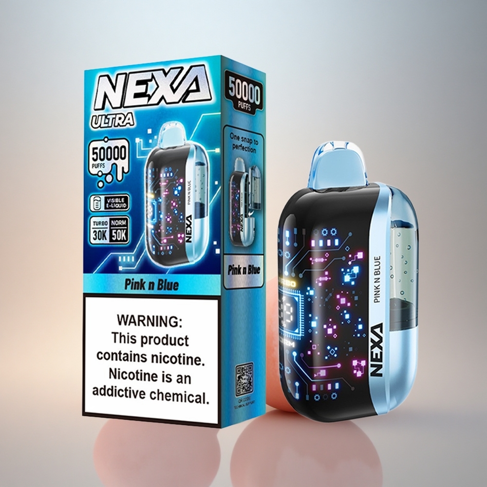 NEXA Ultra 50000 Puffs Rosa & Blå 20ml 5% Nikotin 800mAh