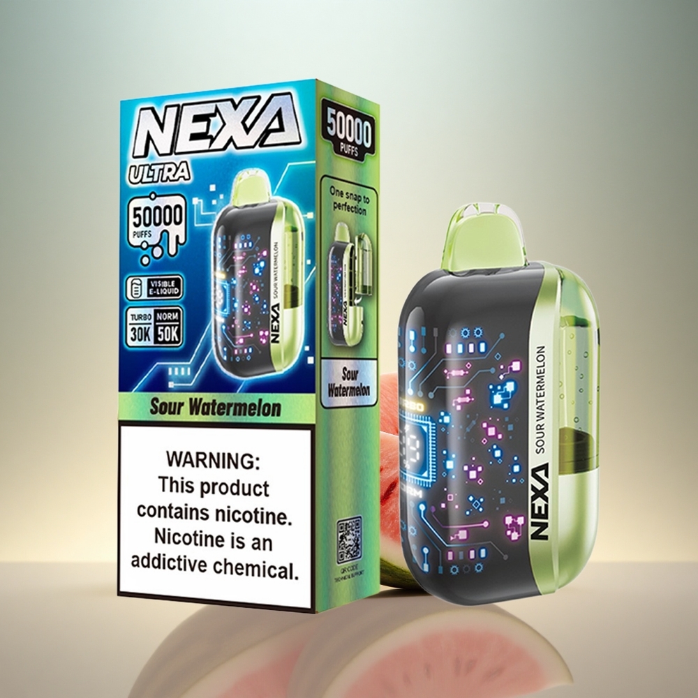 NEXA Ultra 50000 Puffs Sur Vattenmelon 20ml 5% Nikotin 800mAh