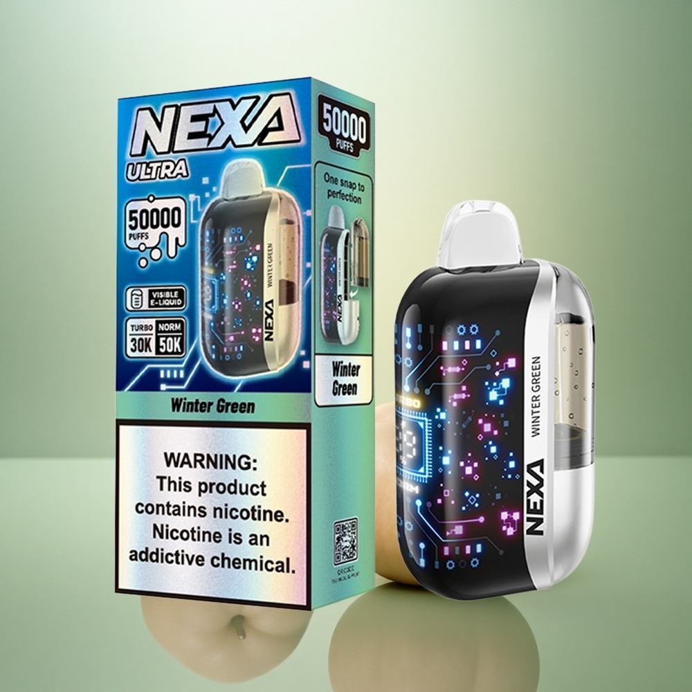 NEXA Ultra 50000 Puffs Vintergrön 20ml 5% Nikotin 800mAh