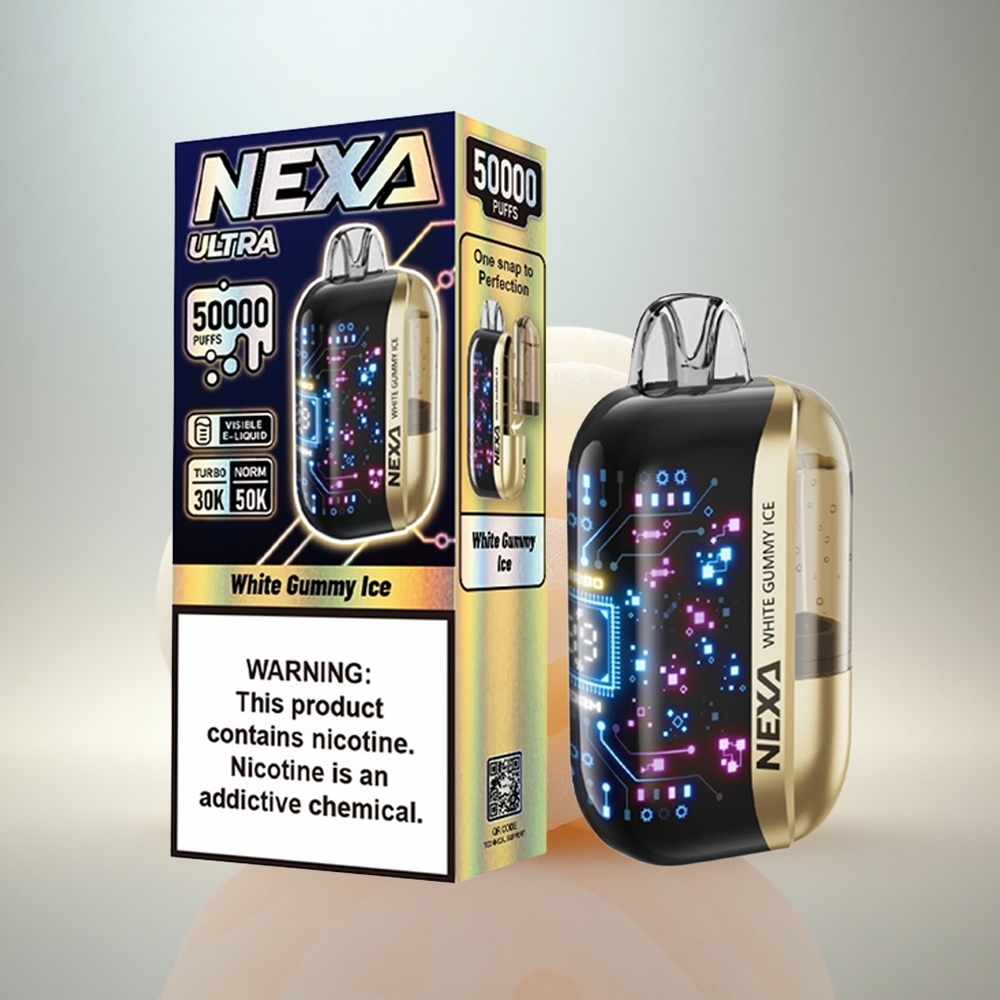 NEXA Ultra 50000 Puffs Vit Gummibjörn Is 20ml 800mAh 5% nikotin