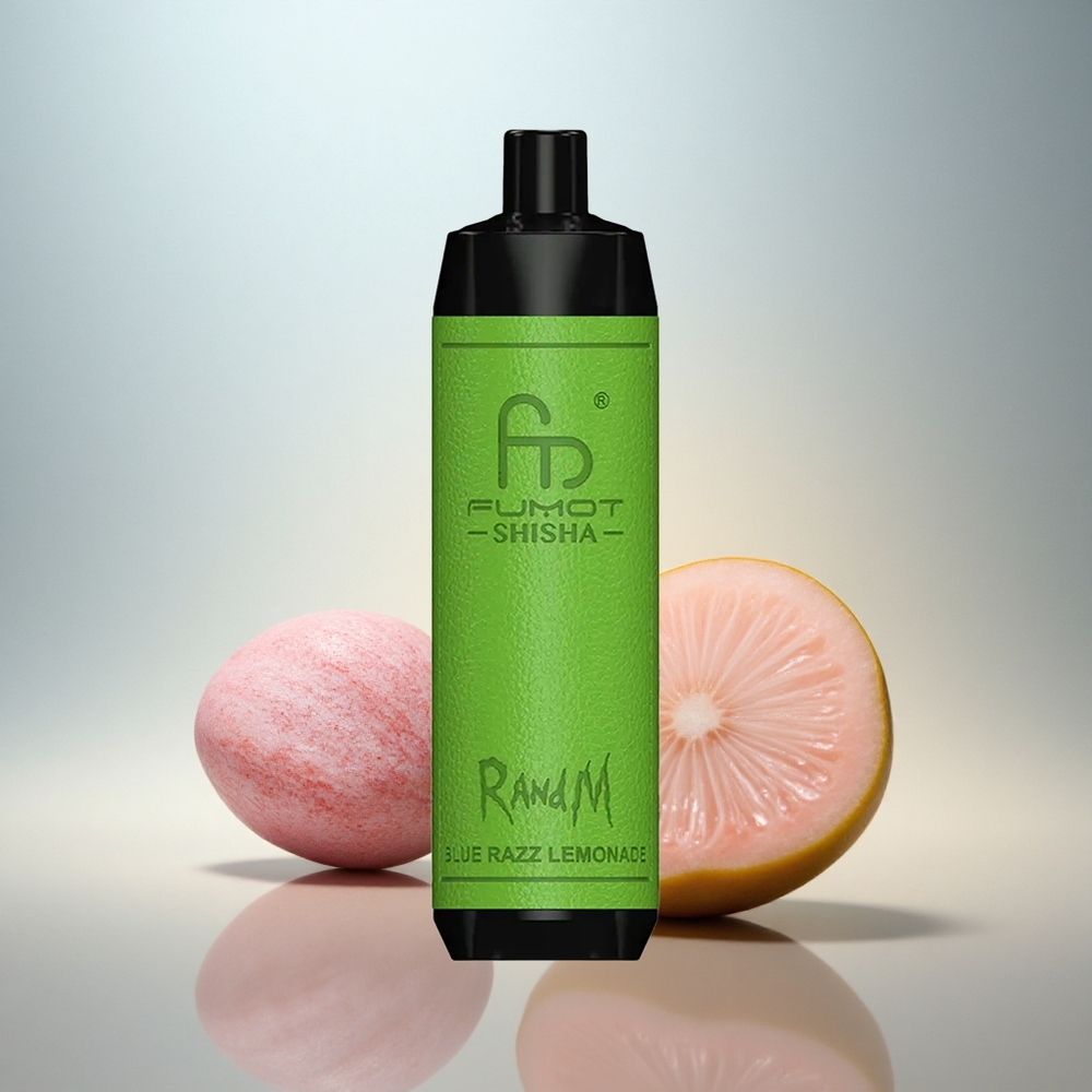 RandM Fumot Shisha 10000 Puffs Blå Hallon Citronad med 18ml och 850 mAh