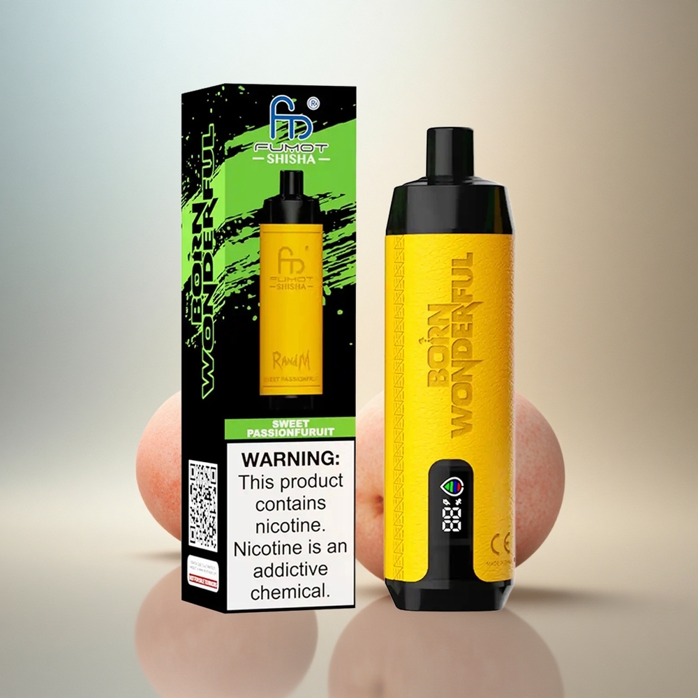 RandM Fumot Shisha 10000 Puffs Söt Passionsfrukt med 0,5% Nikotin och 850 mAh