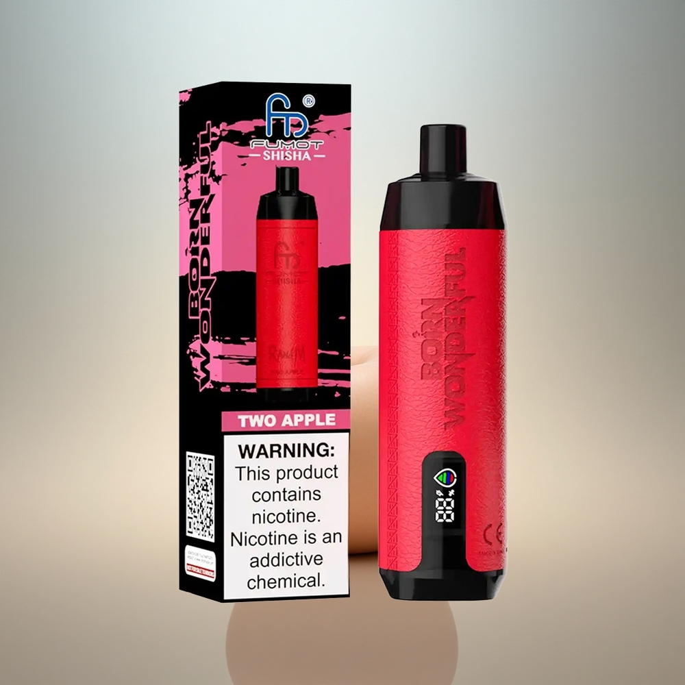 RandM Fumot Shisha 10000 Puffs Två Apple 18ml Förfylld E-vätska 850 mAh