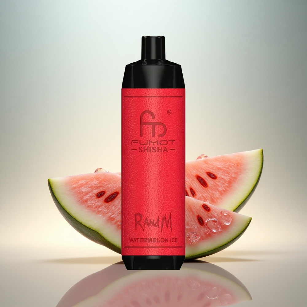 RandM Fumot Shisha 10000 Puffs Vattenmelon Is 18ml 850mAh 0.5% nikotin