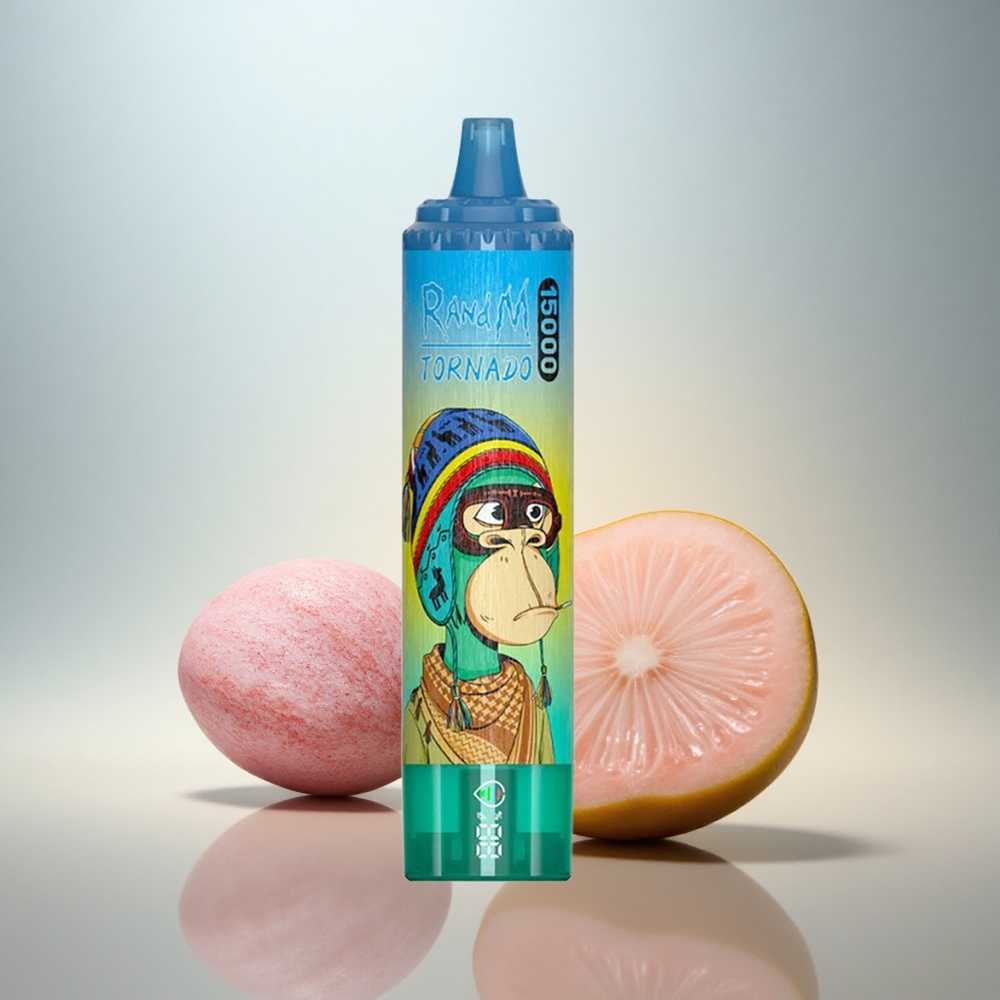 RandM Fumot Tornado 15000 Puffs Blå Hallon Citronad med 850mAh och Mesh Coil