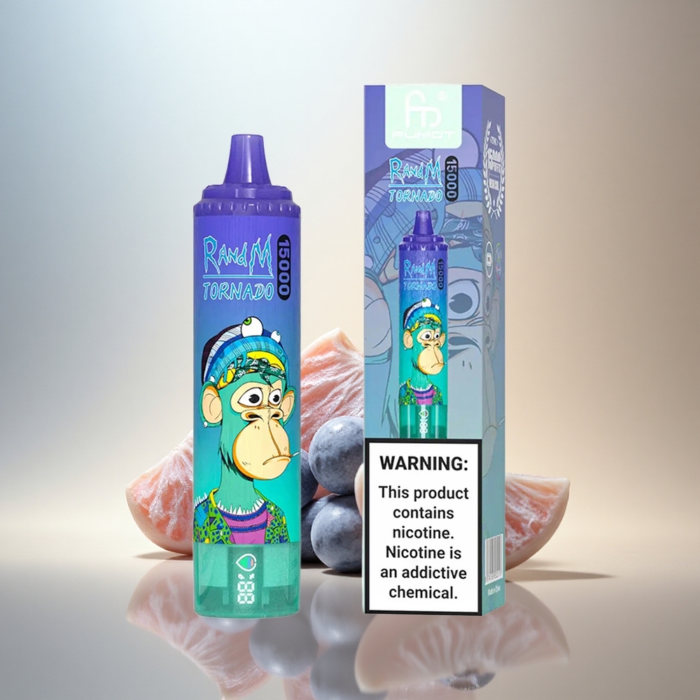 RandM Fumot Tornado 15000 Puffs Blåbär på Is med 25ml och 5% Nikotin