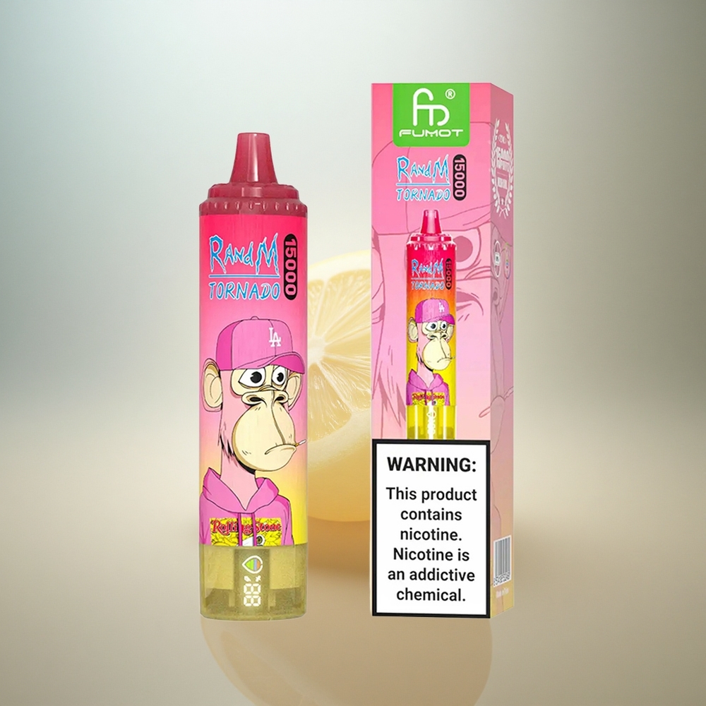 RandM Fumot Tornado 15000 Puffs Citron 25ml 850mAh Mesh