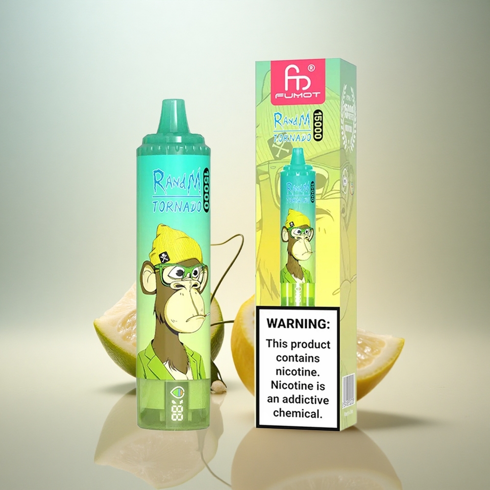 RandM Fumot Tornado 15000 Puffs Citron Lime 25ml 850mAh Mesh