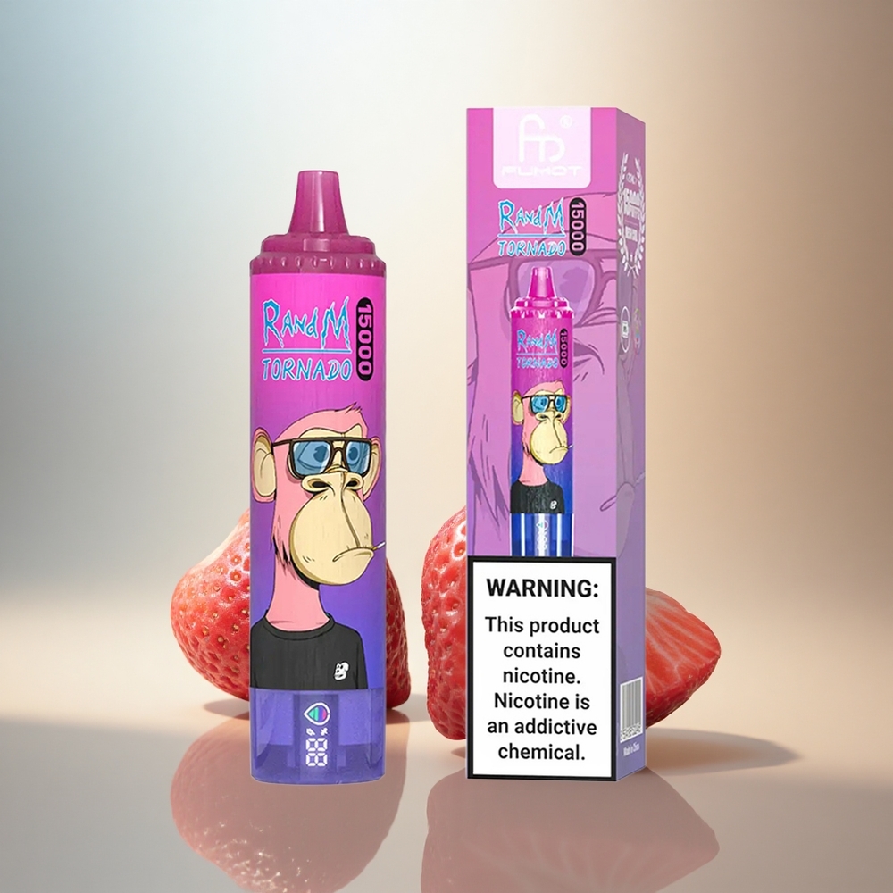 RandM Fumot Tornado 15000 Puffs Jordgubb Vinbär 25ml 850mAh