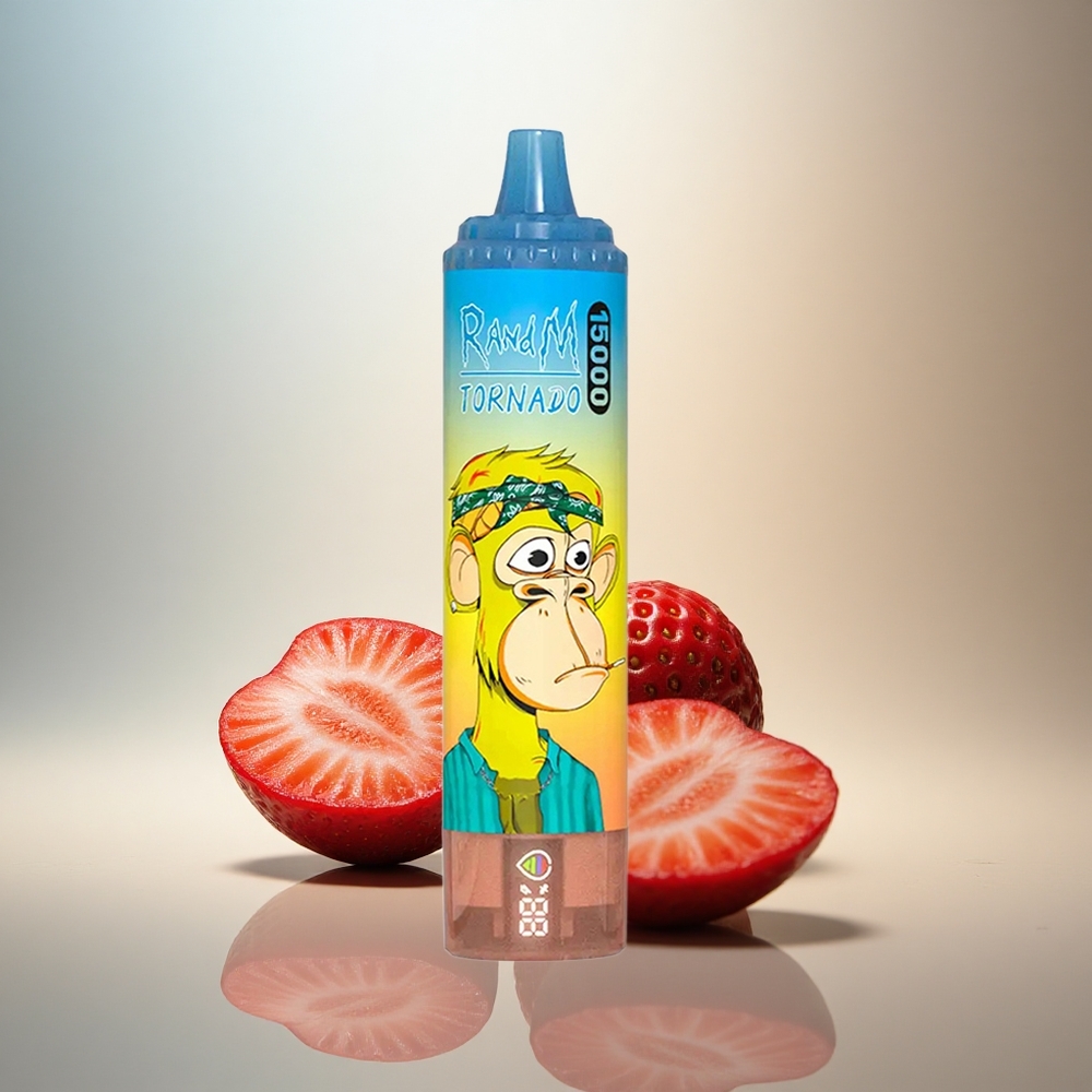 RandM Fumot Tornado 15000 Puffs Jordgubba 25ml 850mAh Mesh