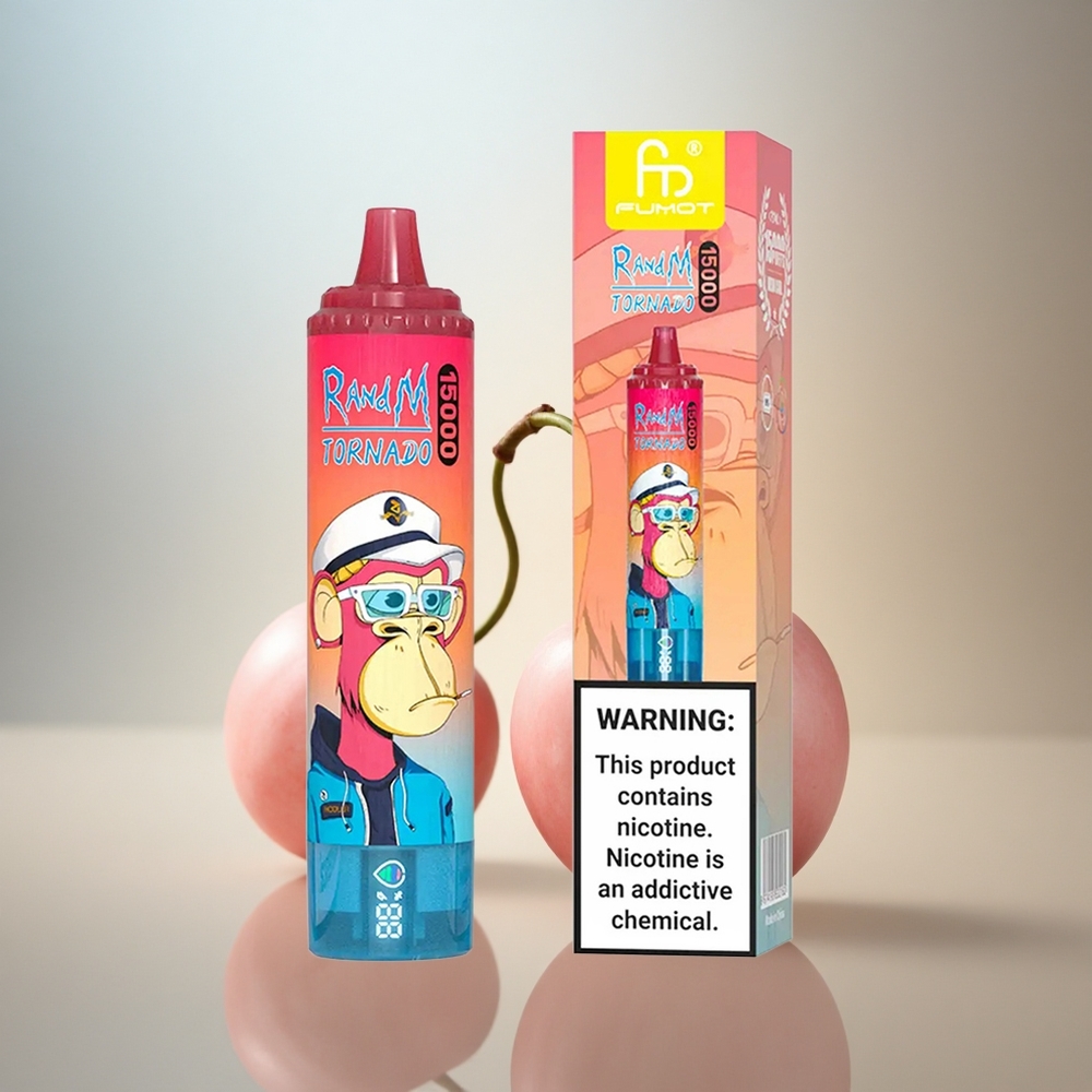 RandM Fumot Tornado 15000 Puffs Körsbär 25ml 850mAh Mesh