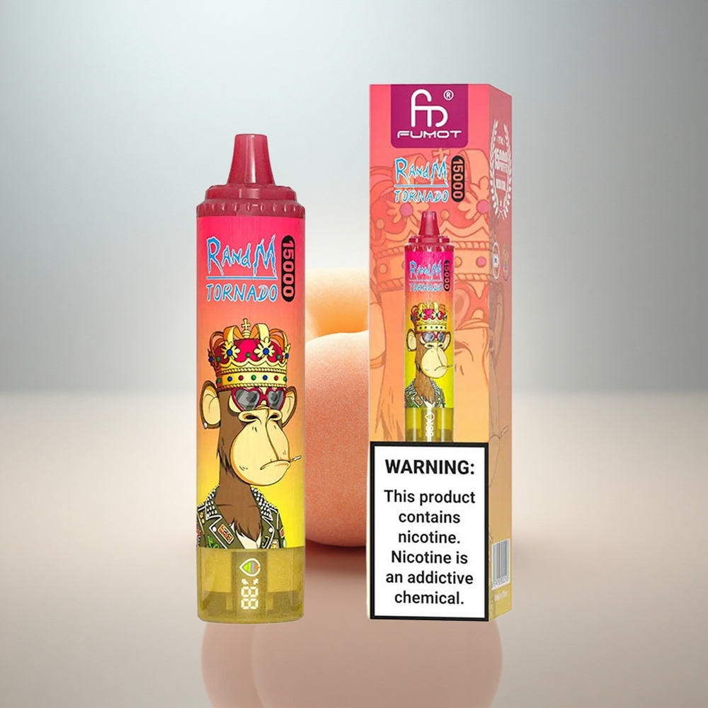 RandM Fumot Tornado 15000 Puffs Persikis 25ml 850mAh Mesh