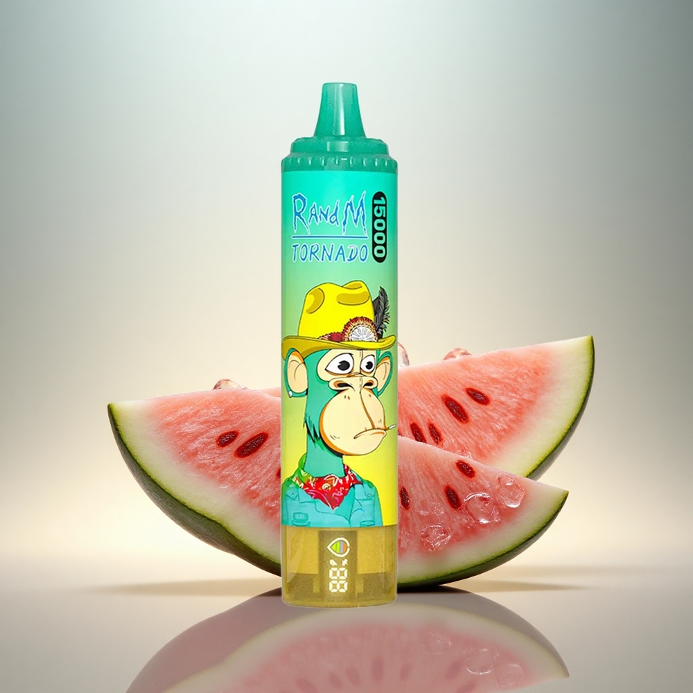 RandM Fumot Tornado 15000 Puffs Vattenmelon Is 25ml 850mAh Mesh Coil