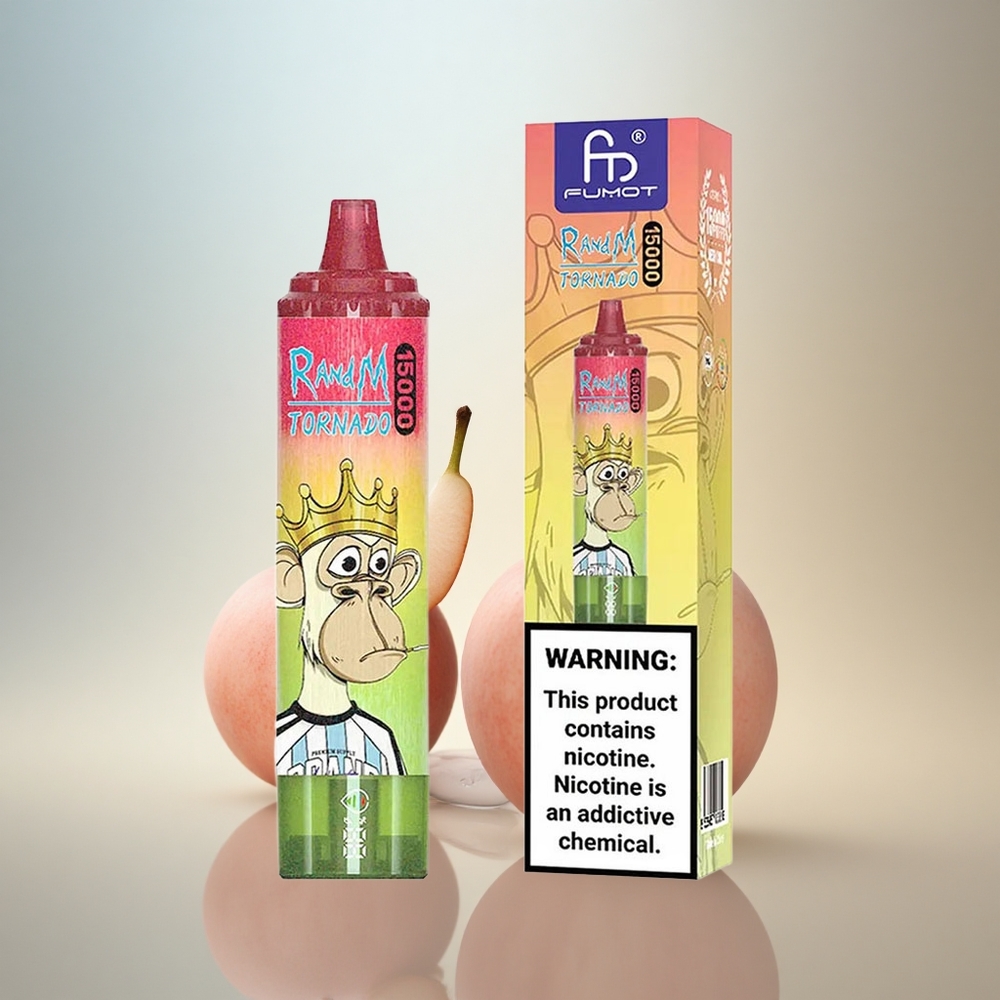 RandM Fumot Tornado 15000 Puffs Äpple Persika Päron 25ml 850mAh Mesh