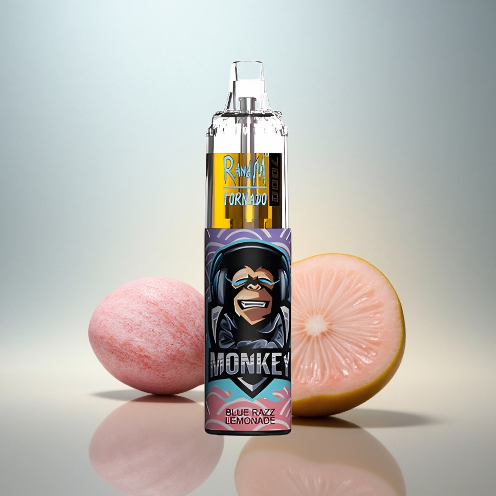 RandM Fumot Tornado 7000 Puffs Blå Hallon Lemonad med 850 mAh och 5% Nikotin