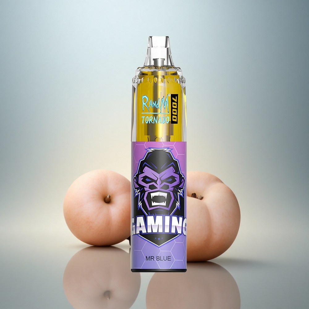 RandM Fumot Tornado 7000 Puffs Dr. Blå 14 ML E-vätska 850 mAh Luftjusterbar