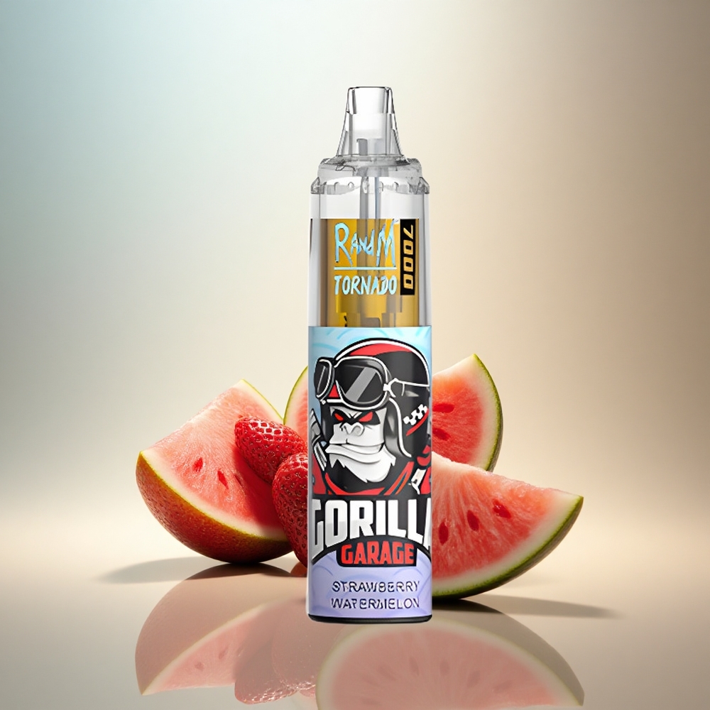 RandM Fumot Tornado 7000 Puffs Jordgubb Vattenmelon Typ-C Port 850 mAh