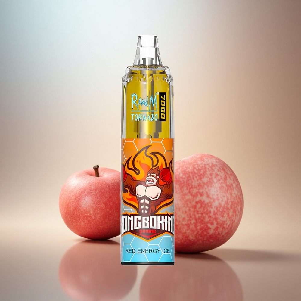 RandM Fumot Tornado 7000 Puffs Röd Energi Is Mesh Coil 850 mAh