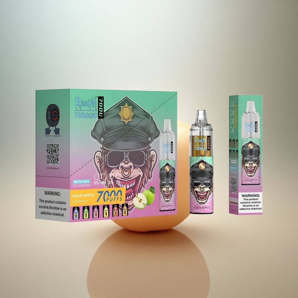 RandM Fumot Tornado 7000 Puffs Suräpple Mesh Coil 850 mAh