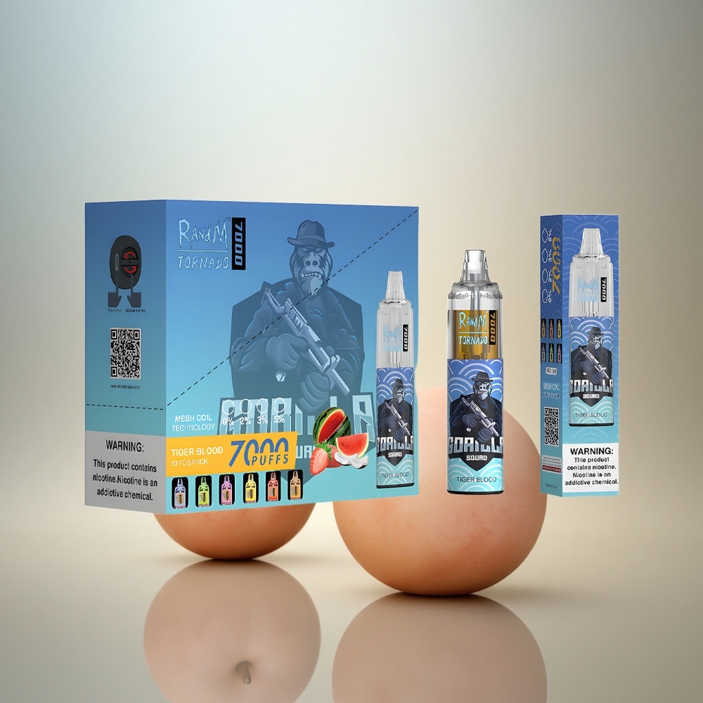 RandM Fumot Tornado 7000 Puffs Tigblod 850mAh Luftjusterbar Mesh