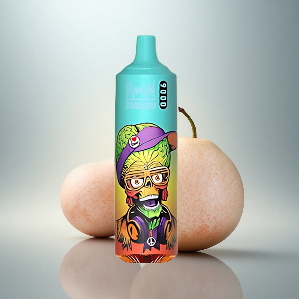 RandM Fumot Tornado 9000 Puffs Blådelikat Is med 18 mL och Mesh Coil