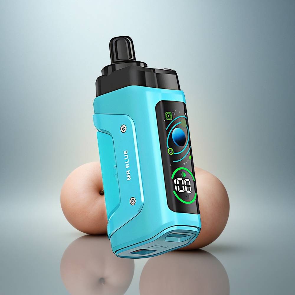 Razz Bar 45000 Puffs Herr Blå Typ-C Laddbar 650 mAh Justerbar Luftflöde