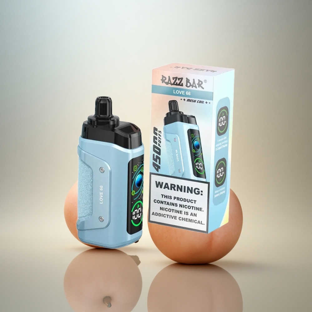 Razz Bar 45000 Puffs Kärlek 66 20 mg nikotin 650 mAh