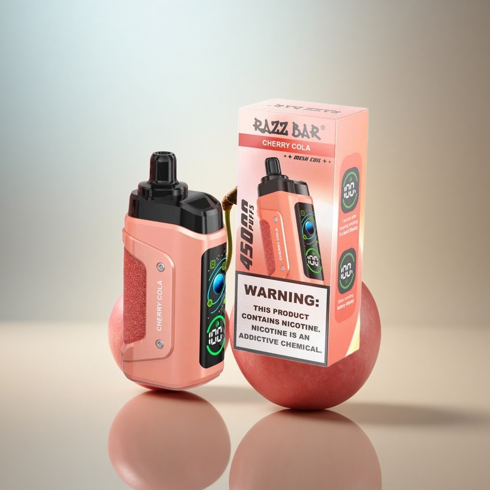 Razz Bar 45000 Puffs Körsbärs Cola 20 mg nikotin 650 mAh