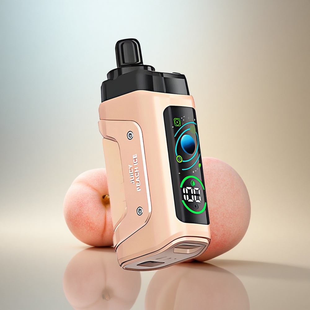 Razz Bar 45000 Puffs Saftig Persika Is med Justerbar Luftflöde och 650 mAh
