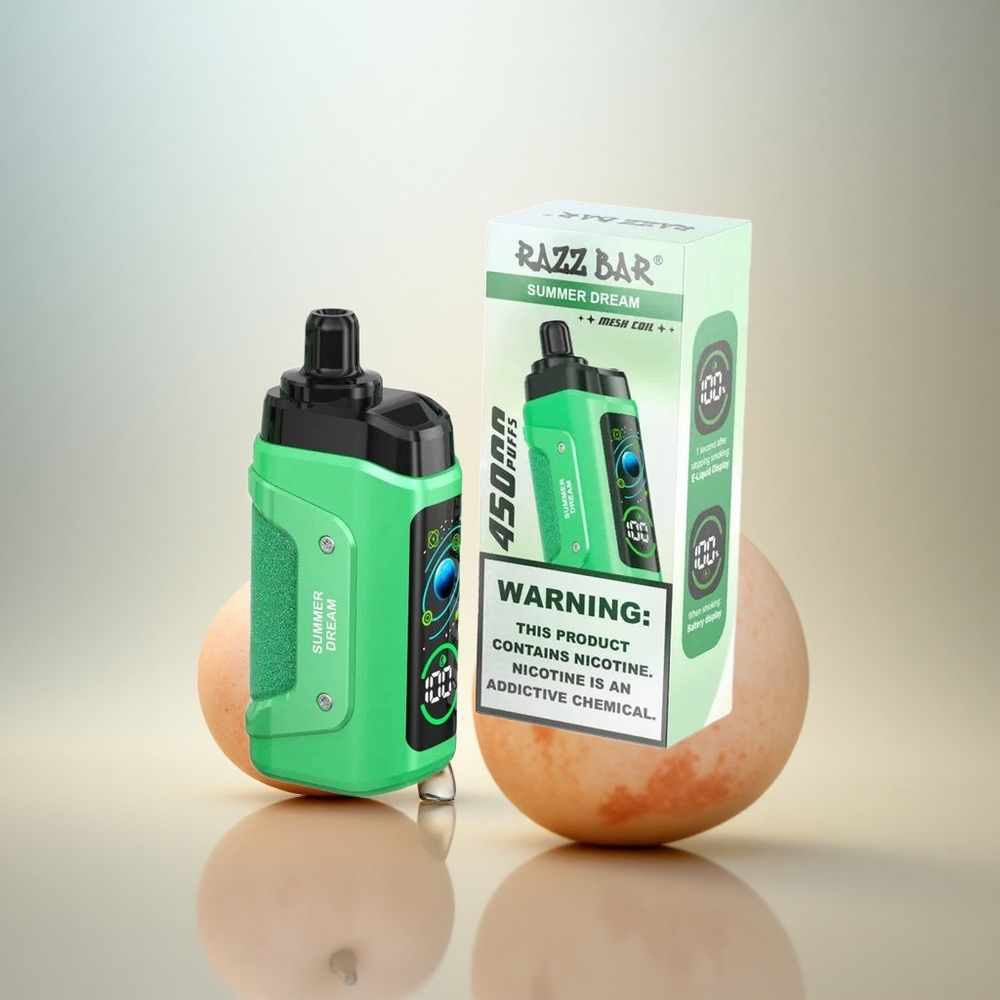 Razz Bar 45000 Puffs Sommardröm med Justerbar Luftflöde och Typ-C Laddning