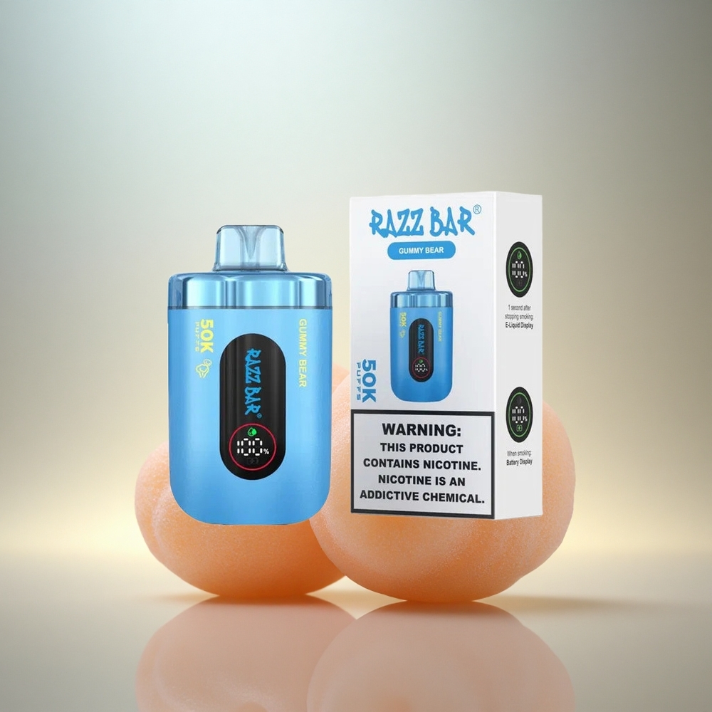 Razz Bar 50K Puffs Godispols 1.0 Ohm Mesh Typ-C 2% Nikotin