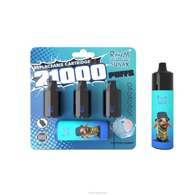 2V0J268 RandM Sunax 21000 luftflödeskontroll pod utbytbar vape enhet 1st RandM vapes wholesale gummibjörn