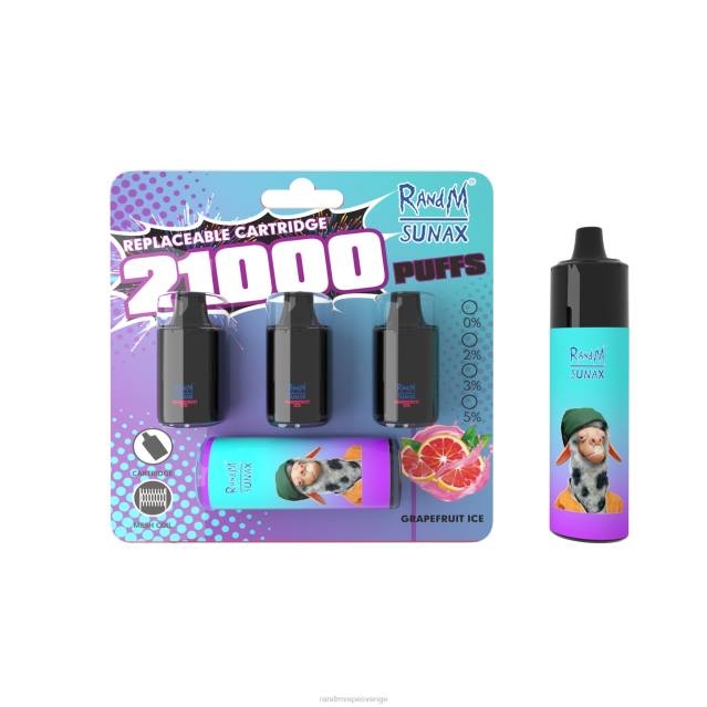 2V0J268 RandM Sunax 21000 luftflödeskontroll pod utbytbar vape enhet 1st RandM vapes wholesale gummibjörn