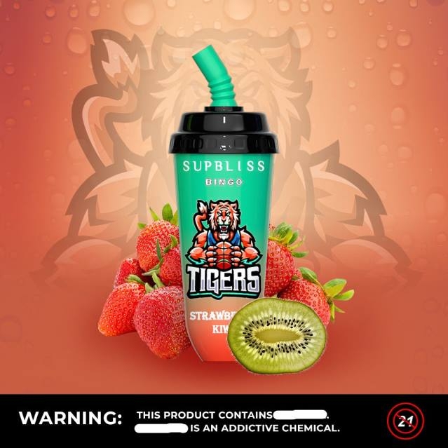 2V0J260 RandM Supbliss Bingo 8000 vape pod enhet 1st RandM tornado pris rosa citron