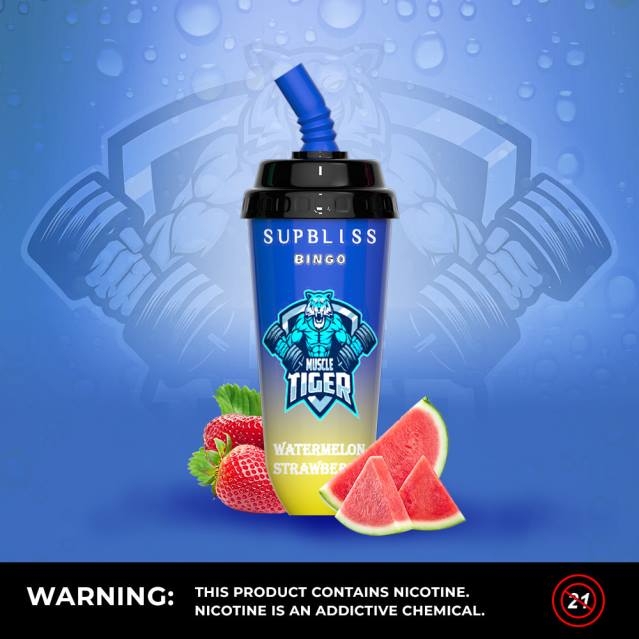 2V0J260 RandM Supbliss Bingo 8000 vape pod enhet 1st RandM tornado pris rosa citron