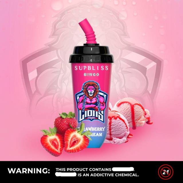 2V0J260 RandM Supbliss Bingo 8000 vape pod enhet 1st RandM tornado pris rosa citron