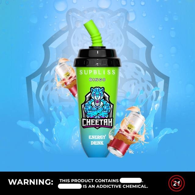 2V0J262 RandM Supbliss Bingo 8000 vape pod enhet 1st RandM vape butik jordgubbsbanan