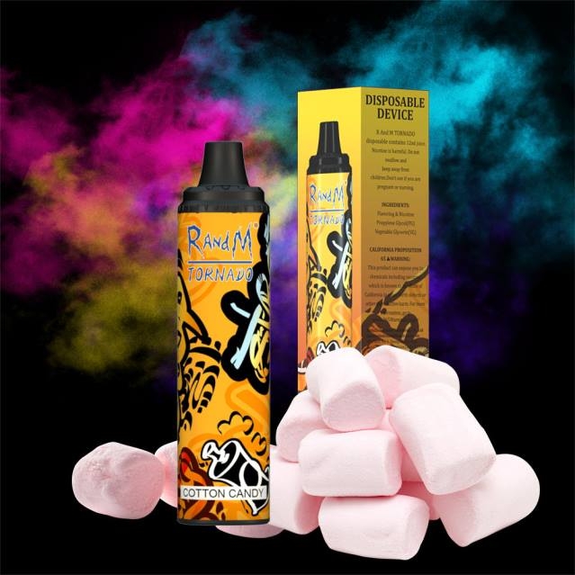 2V0J287 RandM Tornado 6000 luftflödeskontroll vape pod enhet 1st RandM rabatt code apelsin läsk
