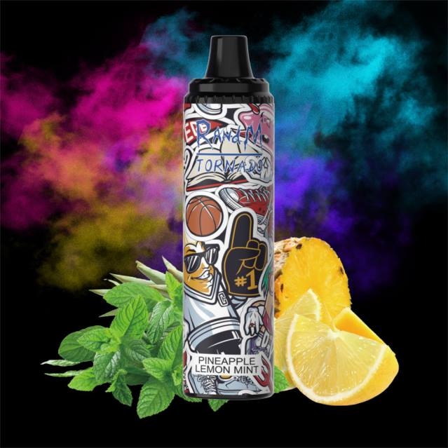 2V0J287 RandM Tornado 6000 luftflödeskontroll vape pod enhet 1st RandM rabatt code apelsin läsk