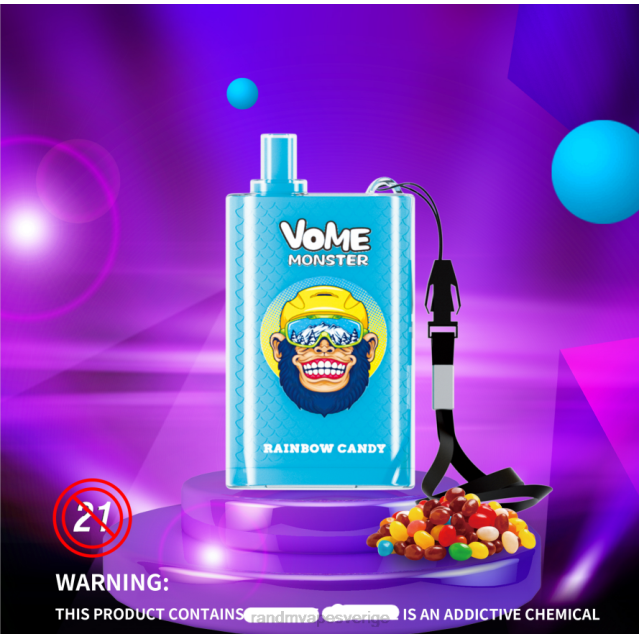 2V0J278 RandM Vome Monster 10000 luftflödeskontroll vape pod enhet 1st RandM vapes wholesale blandade bär