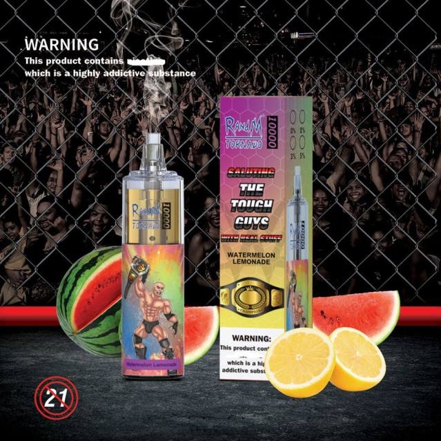 2V0J107 RandM Tornado 10000 luftflödeskontroll vape enhet 1st RandM rabatt code jordgubbsmunk