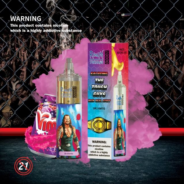 2V0J114 RandM Tornado 10000 luftflödeskontroll vape enhet 1st RandM vape Stockholm drvimto